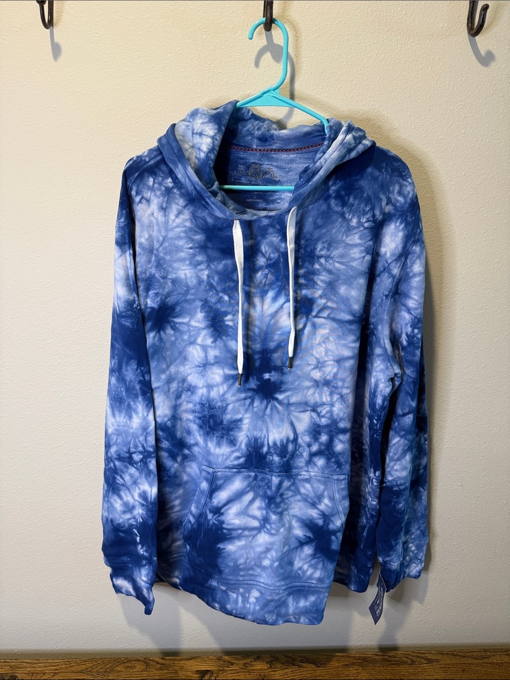 American Rag Blue Tie-Dye Pullover Hoodie